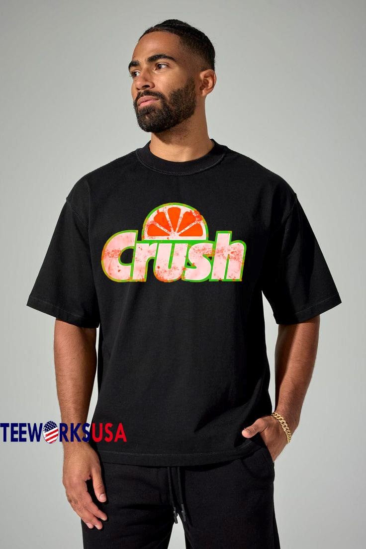 Faded Orange Crush Soda retro - Adult & Kids T-Shirts, Sweatshirts & Hoodies apparel design preview 1