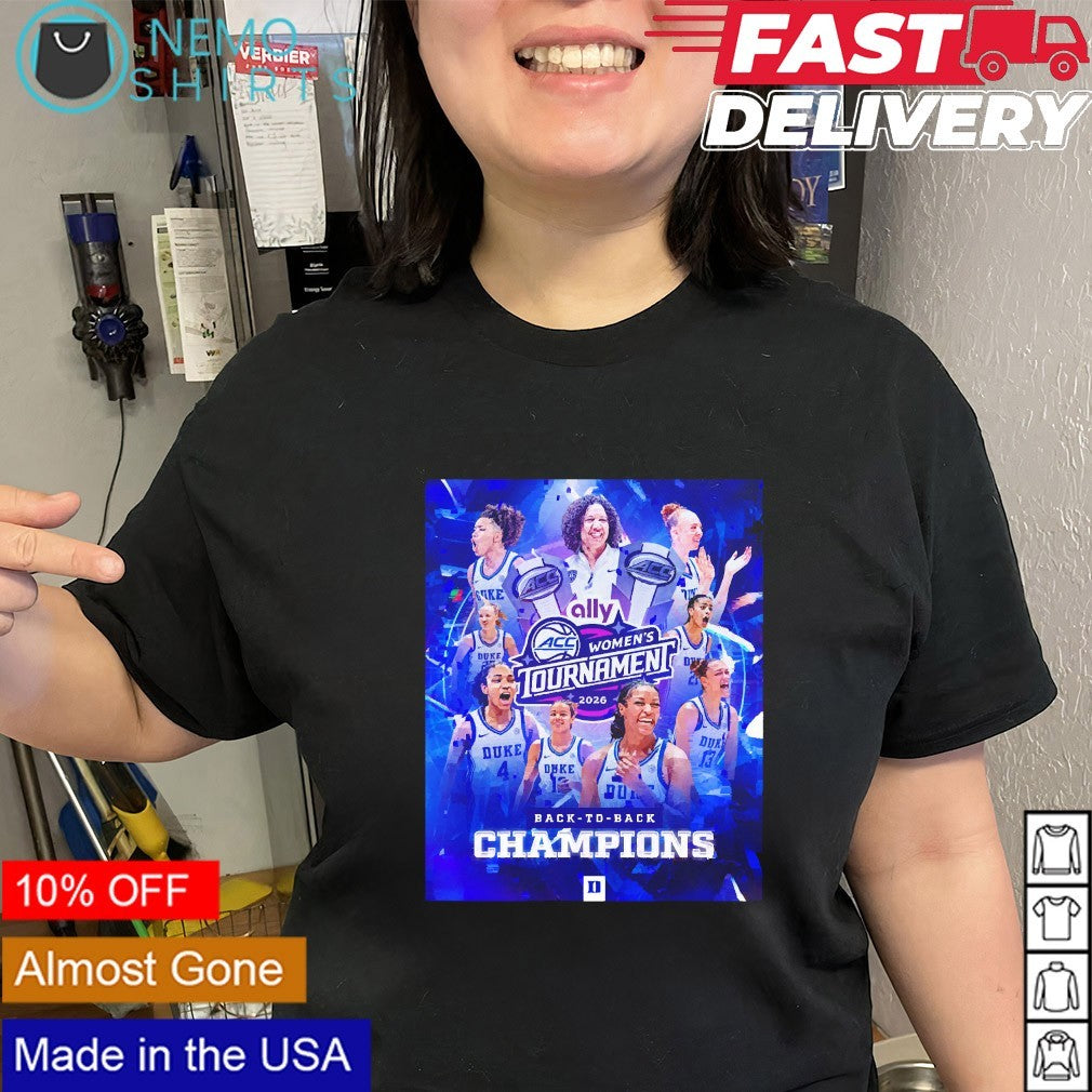 Duke Blue Devils women's basketball ACC tournament - Adult & Kids T-Shirts, Sweatshirts & Hoodies apparel design preview 2