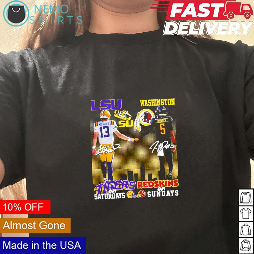 LSU Tigers Nussmeier on Saturdays Washington Redskins - Adult & Kids T-Shirts, Sweatshirts & Hoodies apparel design preview 3