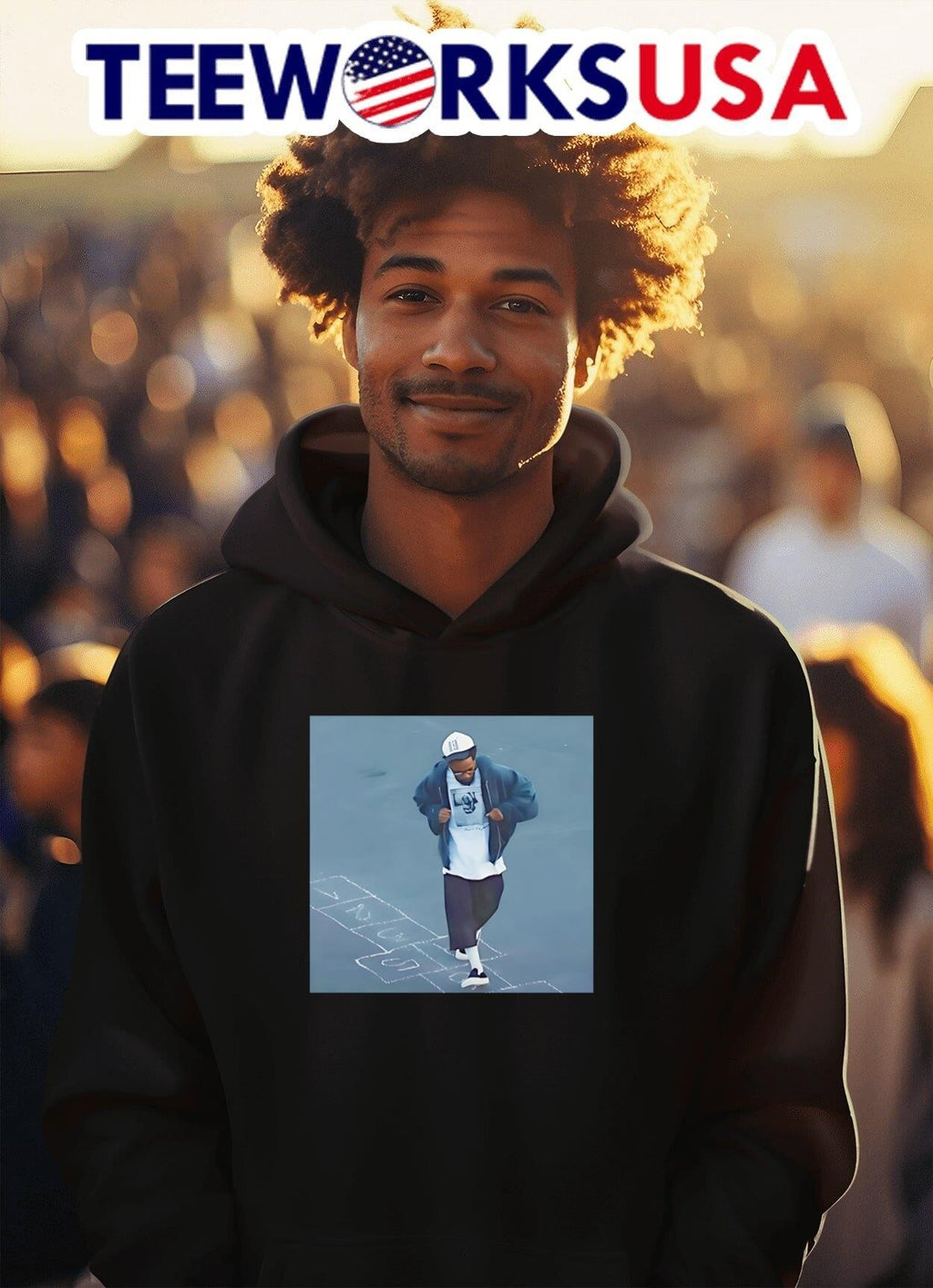 Kendrick Lamar Hopscotch not like us - Adult & Kids T-Shirts, Sweatshirts & Hoodies apparel design preview 2