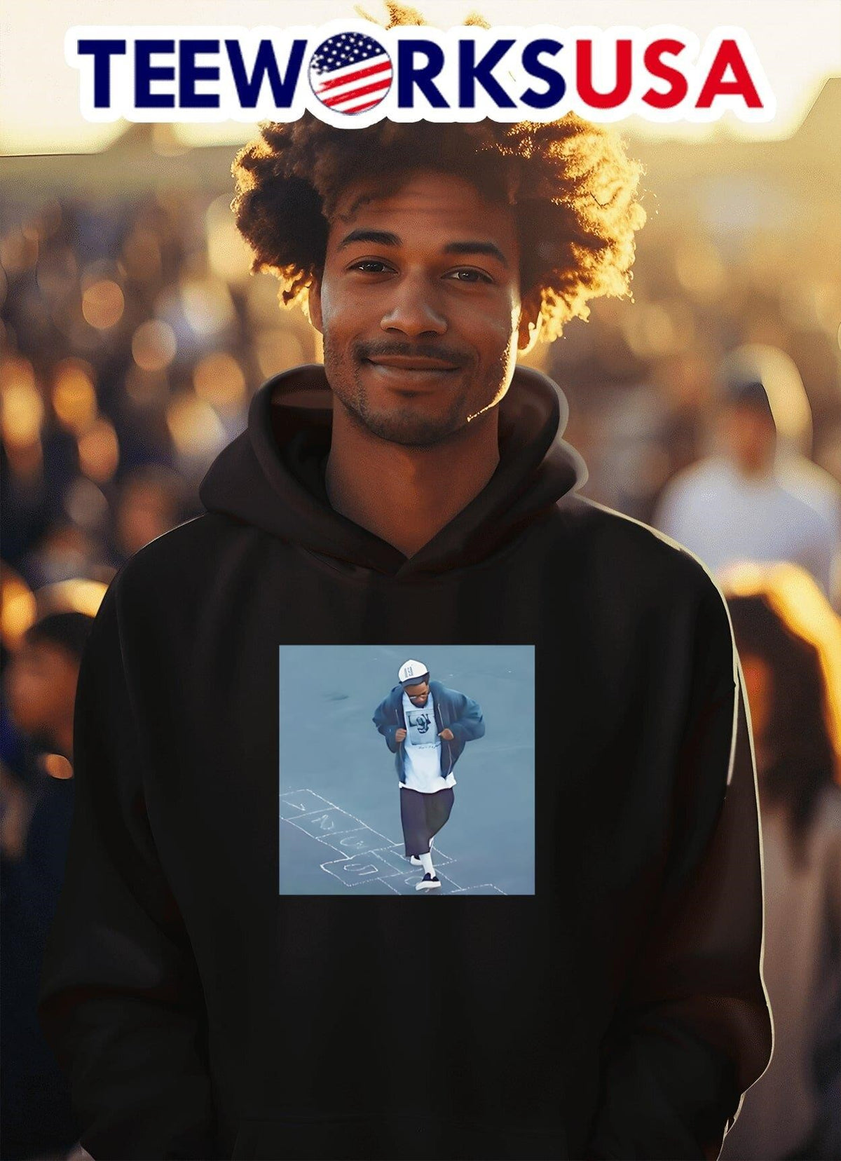 Kendrick Lamar Hopscotch not like us - Adult & Kids T-Shirts, Sweatshirts & Hoodies apparel design preview 2