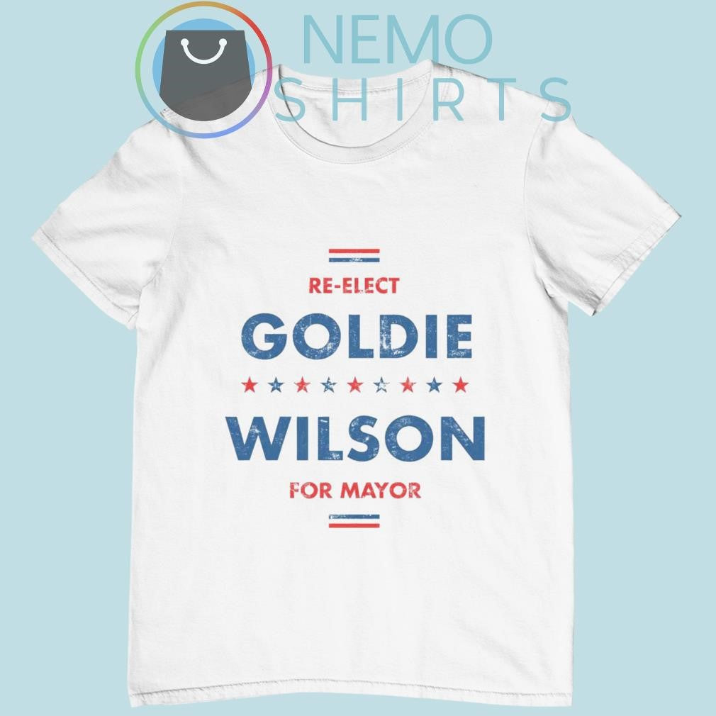 Re-Elect Goldie Wilson for Mayor - Adult & Kids T-Shirts, Sweatshirts & Hoodies apparel design preview 4
