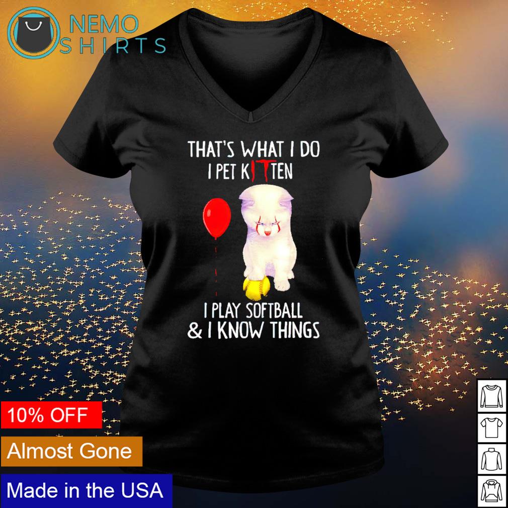 Pennywise Cat that's what I do pet kitten play - Adult & Kids T-Shirts, Sweatshirts & Hoodies apparel design preview 5