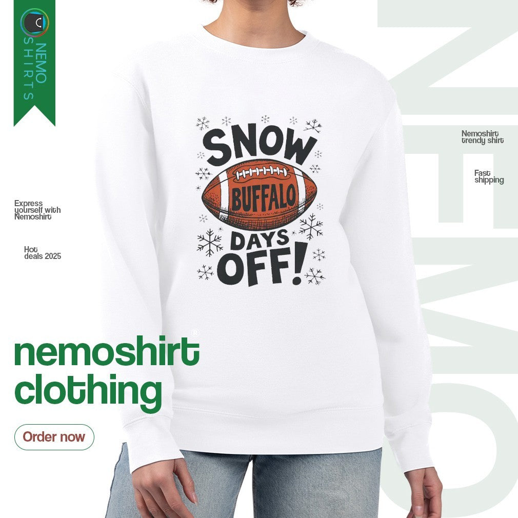 Snow Buffalo days off Bills snowflake - Adult & Kids T-Shirts, Sweatshirts & Hoodies apparel design preview 4