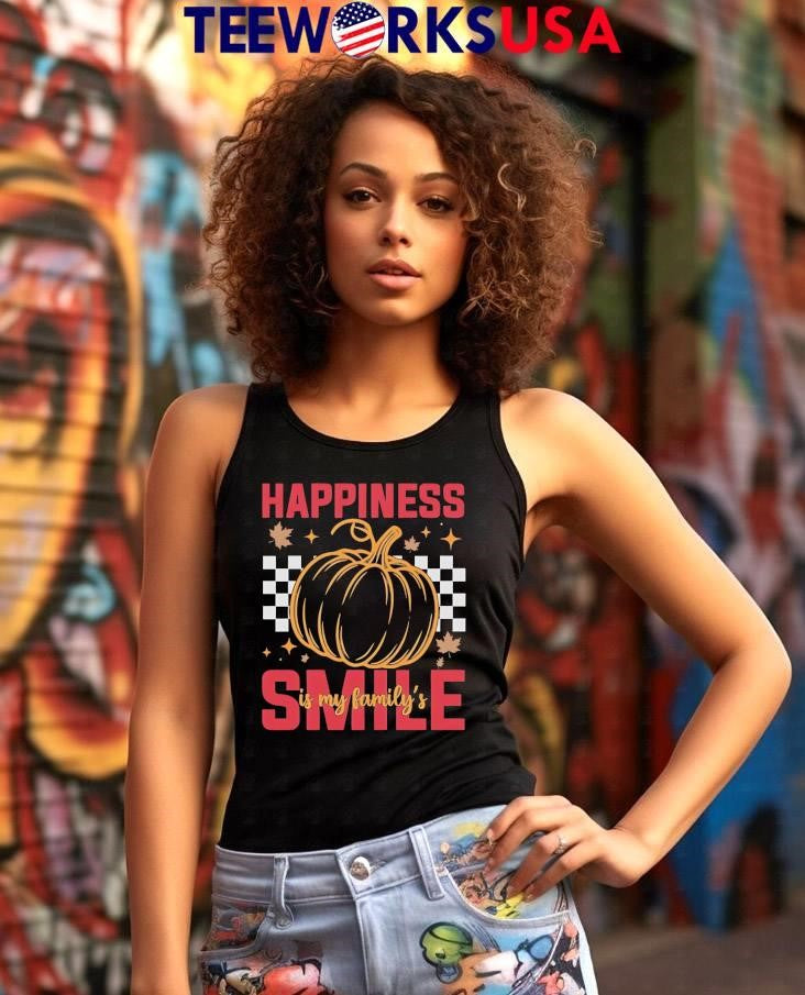 Happiness Pumpkin Family Smile - Adult & Kids T-Shirts, Sweatshirts & Hoodies apparel design preview 7