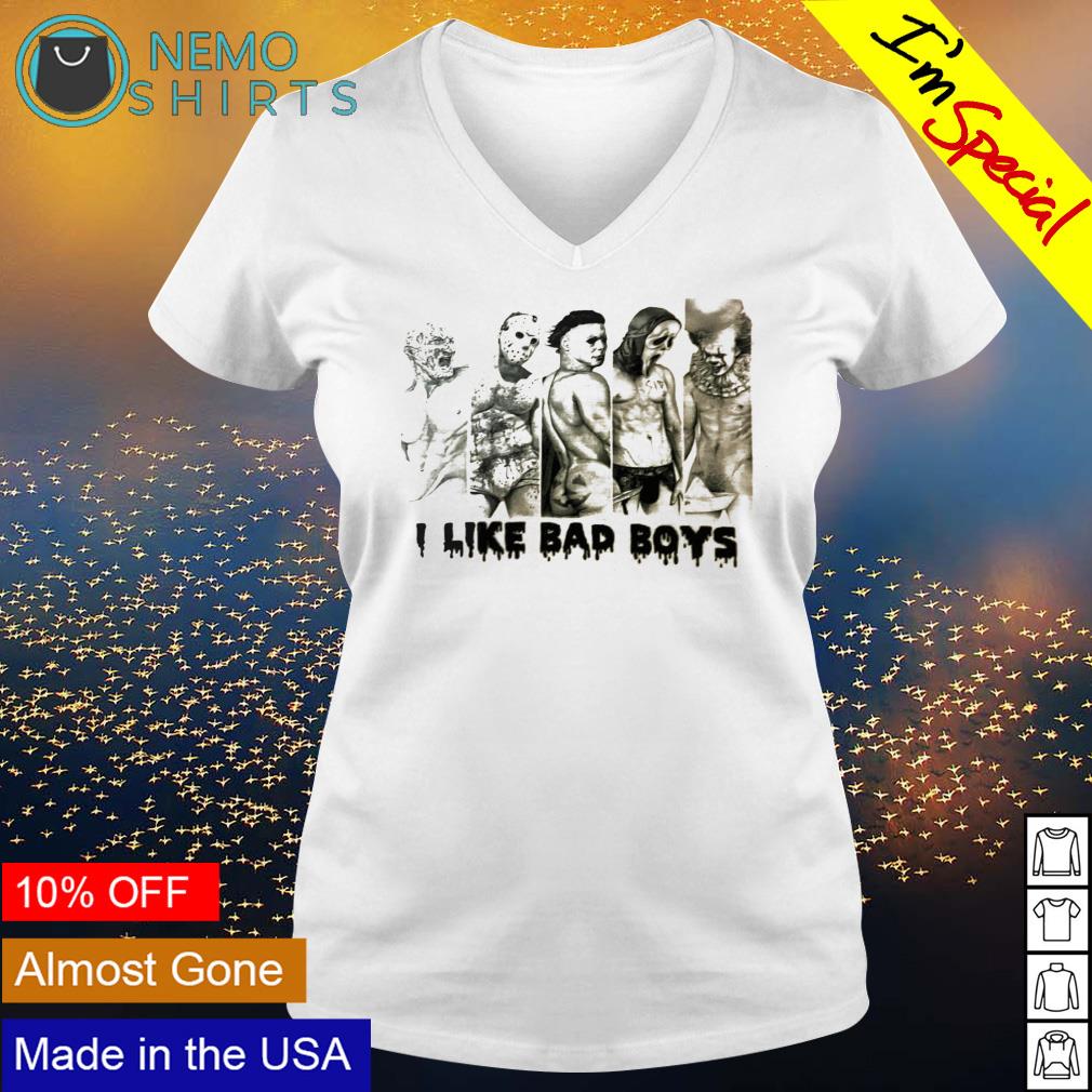 I like bad boys Horror Halloween - Adult & Kids T-Shirts, Sweatshirts & Hoodies apparel design preview 5