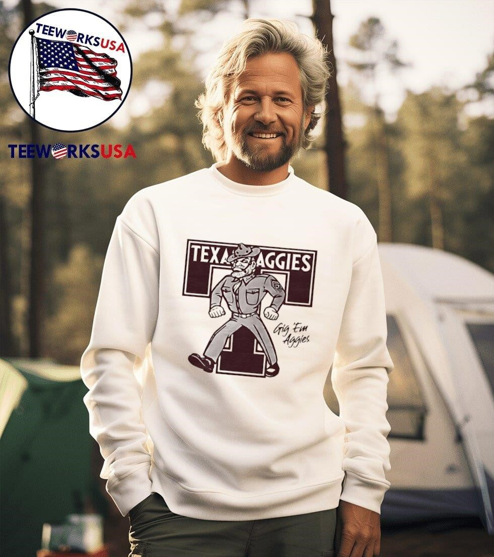 Texas A&M Aggies Monogram - Adult & Kids T-Shirts, Sweatshirts & Hoodies apparel design preview 3
