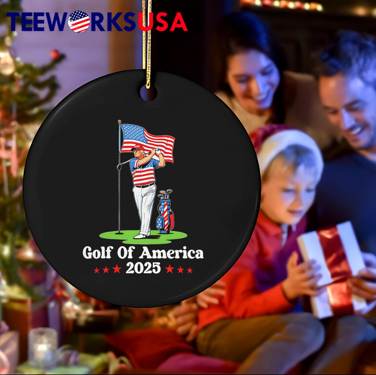 Golf Of America 2025 Trump - Adult & Kids T-Shirts, Sweatshirts & Hoodies apparel design preview 4