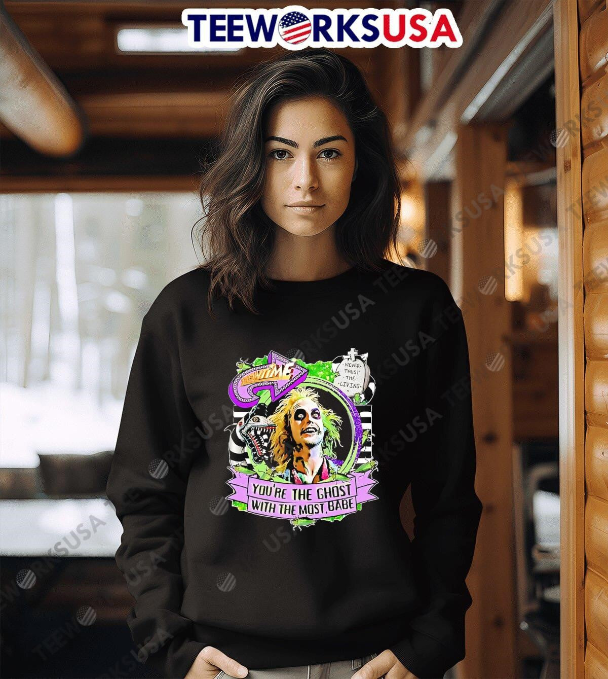 Halloween Beetlejuice Movie graphic - Adult & Kids T-Shirts, Sweatshirts & Hoodies apparel design preview 3