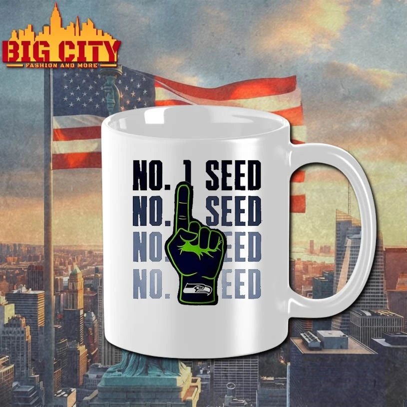 Seahawks No 1 Seed 2025 hand - Adult & Kids T-Shirts, Sweatshirts & Hoodies apparel design preview 3
