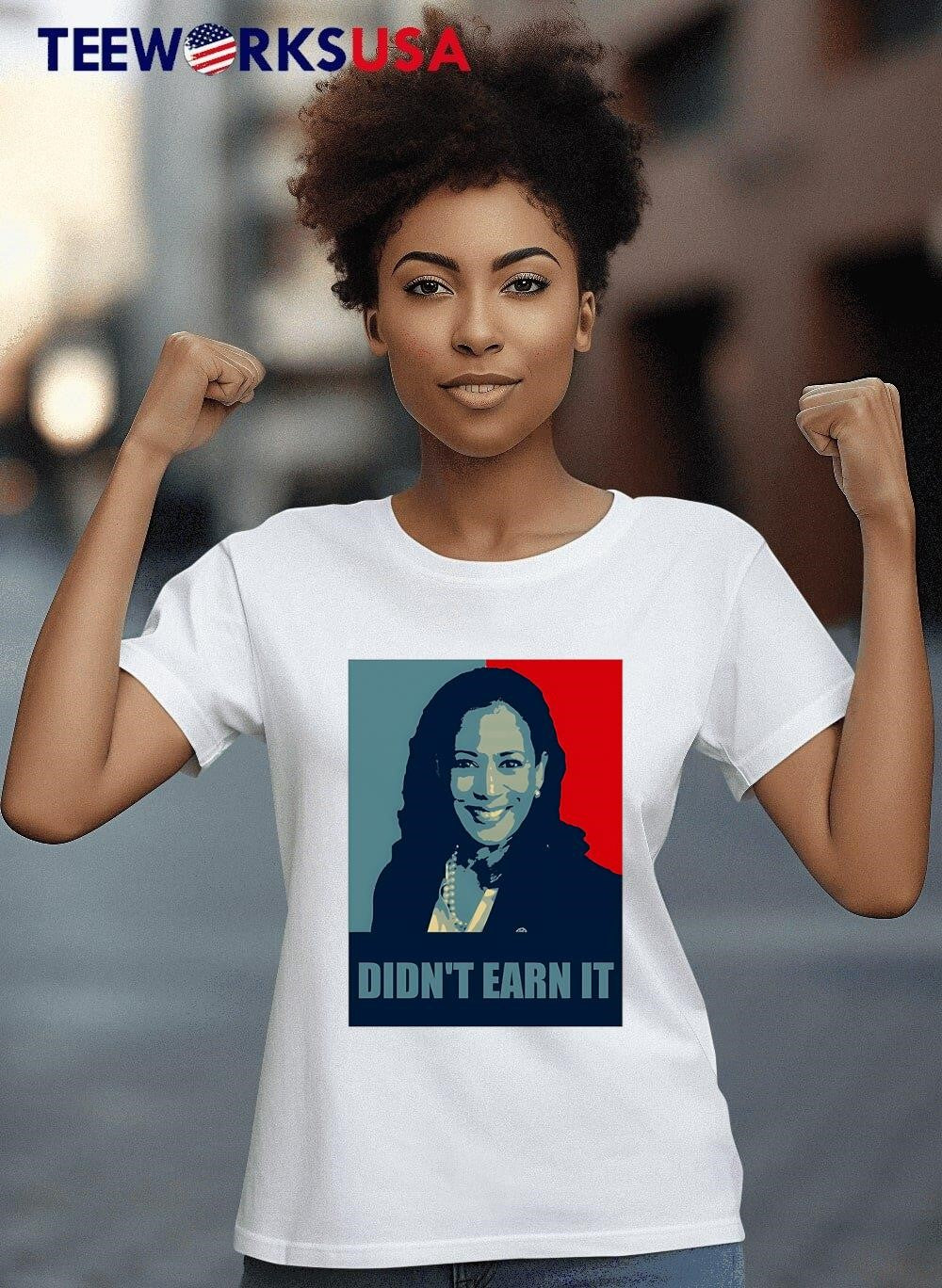Kamala Art Didn't Earn It - Adult & Kids T-Shirts, Sweatshirts & Hoodies apparel design preview 4