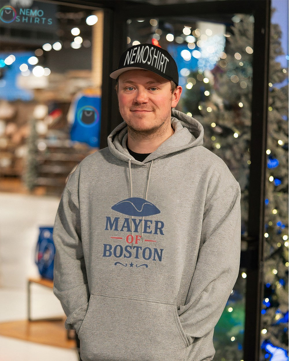 Mayer of Boston Drake Maye New England Patriots - Adult & Kids T-Shirts, Sweatshirts & Hoodies apparel design preview 3