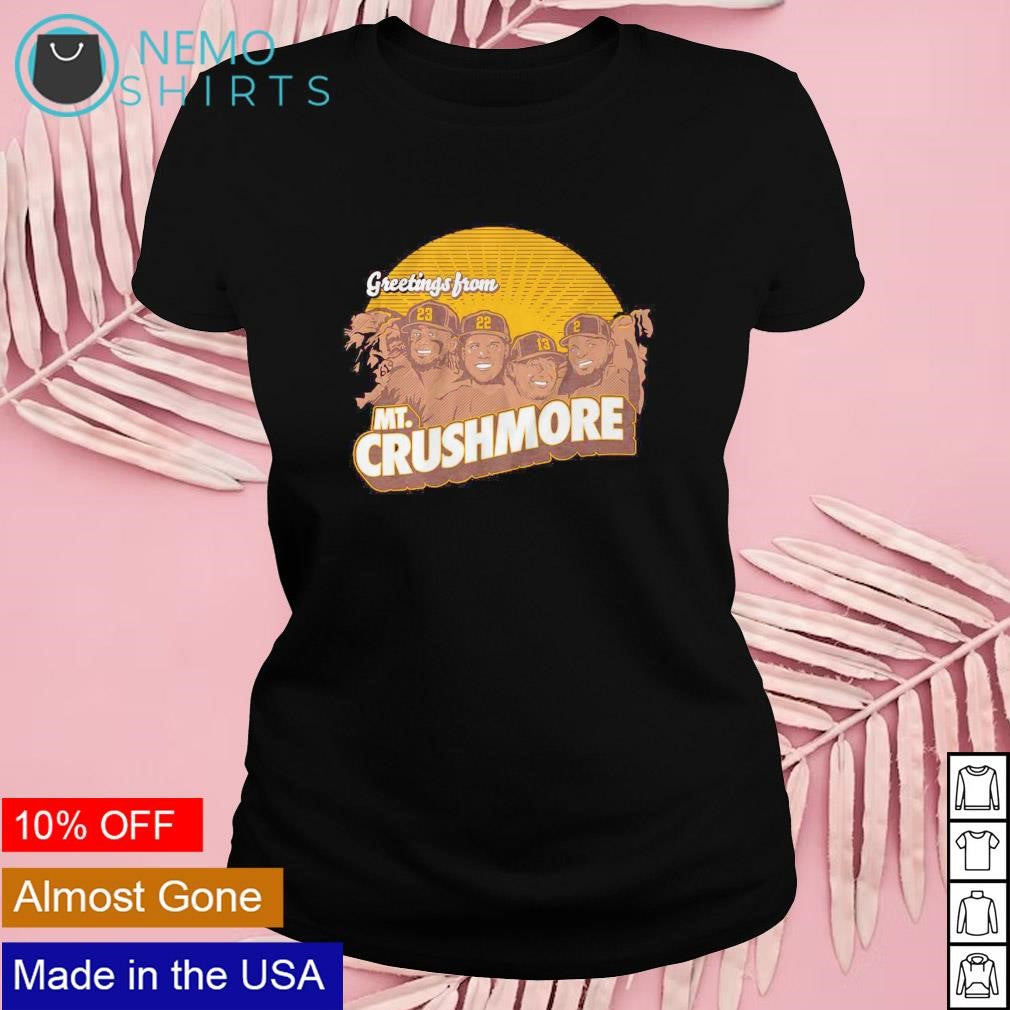 Greeting's from Mt. Crushmore San Diego Padres 2023 - Adult & Kids T-Shirts, Sweatshirts & Hoodies apparel design preview 4