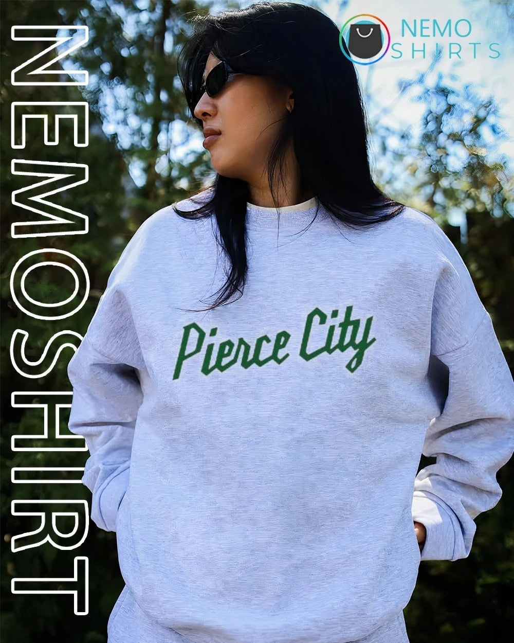 Pierce City Typography - Adult & Kids T-Shirts, Sweatshirts & Hoodies apparel design preview 2