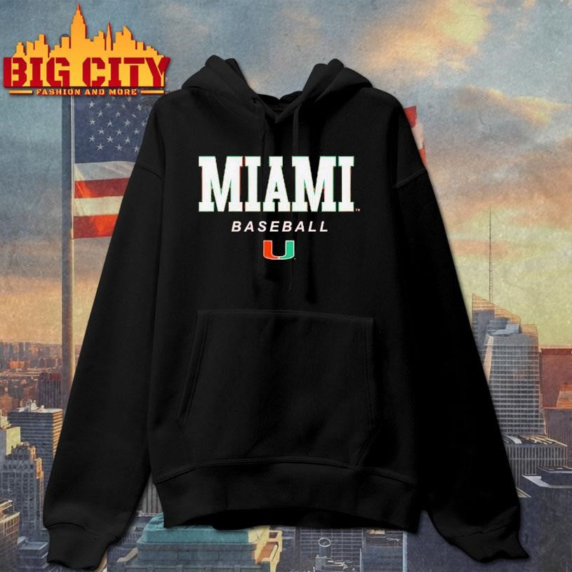 Miami Baseball Wordmark Logo - Adult & Kids T-Shirts, Sweatshirts & Hoodies apparel design preview 2