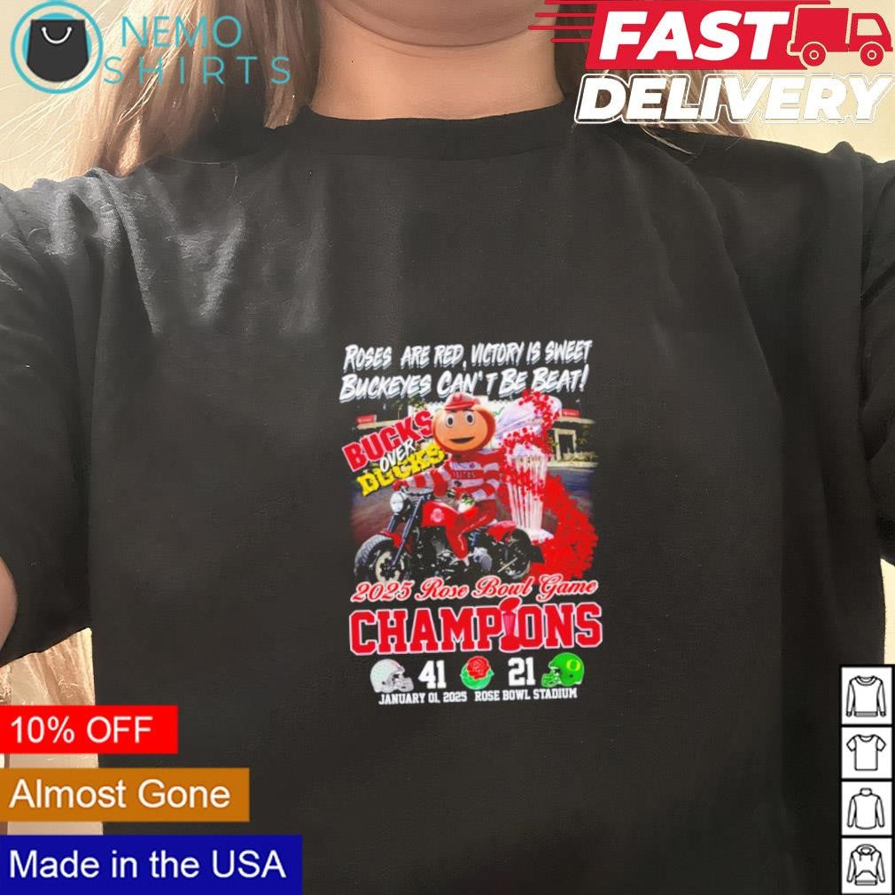 Ohio State Buckeyes roses are red victory is sweet - Adult & Kids T-Shirts, Sweatshirts & Hoodies apparel design preview 3