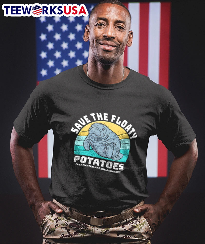 Save The Floaty Potatoes Clearwater Marine Aquarium - Adult & Kids T-Shirts, Sweatshirts & Hoodies apparel design preview 1