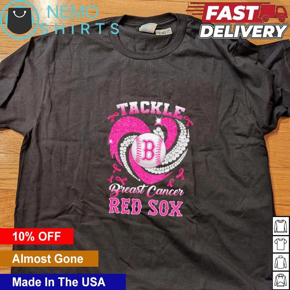 Boston Red Sox tackle breast cancer - Adult & Kids T-Shirts, Sweatshirts & Hoodies apparel design preview 4