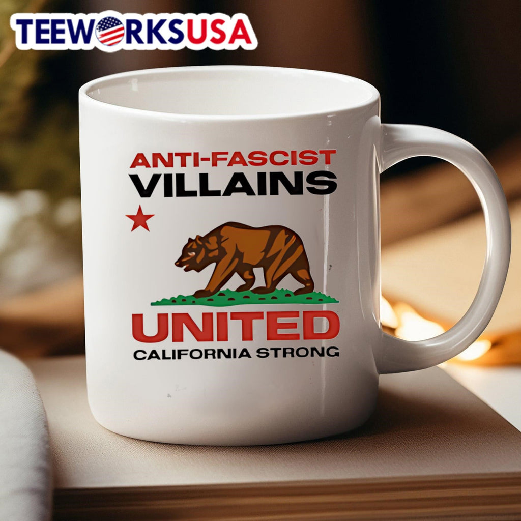 Anti-fascist villains United California strong - Adult & Kids T-Shirts, Sweatshirts & Hoodies apparel design preview 4