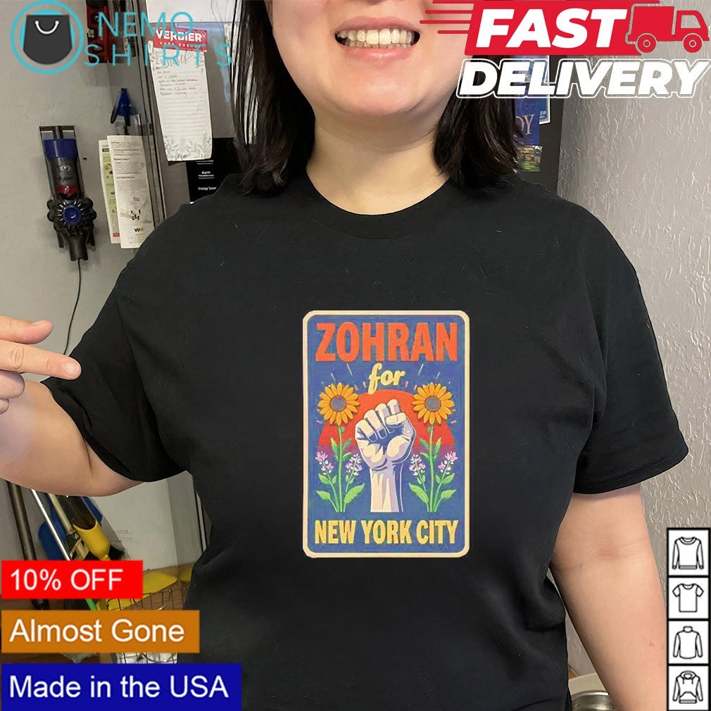 Zohran Mamdani for NYC Mayor 2025 campaign - Adult & Kids T-Shirts, Sweatshirts & Hoodies apparel design preview 3