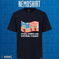 Stars stripes and systemic change American resist - Adult & Kids T-Shirts, Sweatshirts & Hoodies apparel design preview 1