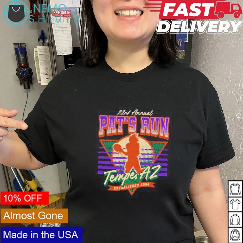 22nd Annual Pat's Run Tempe AZ - Adult & Kids T-Shirts, Sweatshirts & Hoodies apparel design preview 2