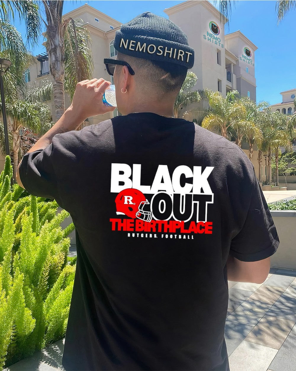 Blackout the birthplace Rutgers football - Adult & Kids T-Shirts, Sweatshirts & Hoodies apparel design preview 4
