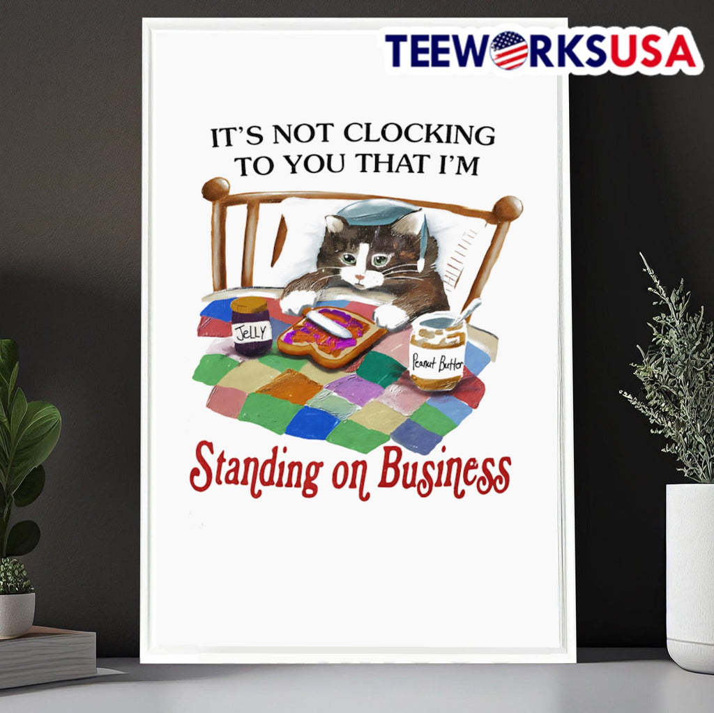Cat It's not clocking to you that I'm standing on - Adult & Kids T-Shirts, Sweatshirts & Hoodies apparel design preview 6