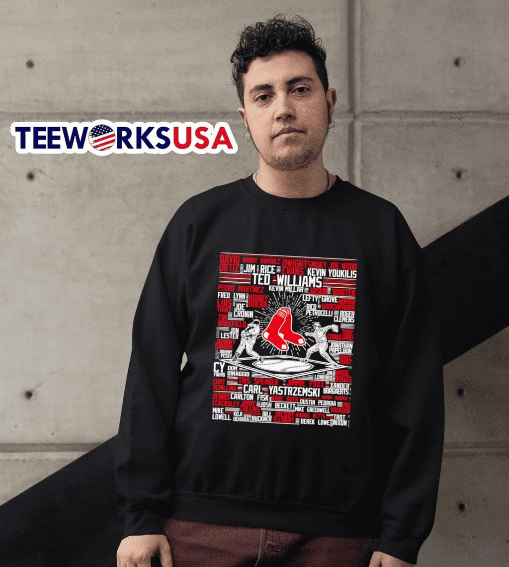 Boston Red Sox player name - Adult & Kids T-Shirts, Sweatshirts & Hoodies apparel design preview 6