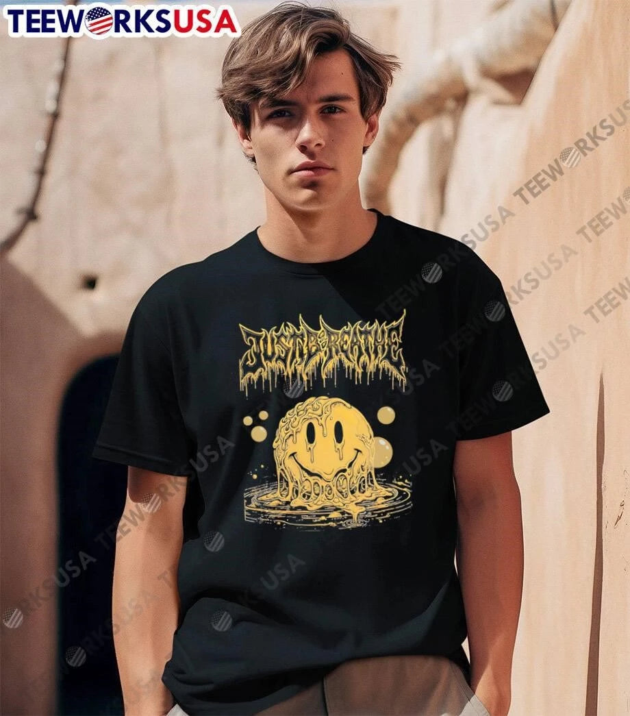 Melting Smiley Face Just Breathe - Adult & Kids T-Shirts, Sweatshirts & Hoodies apparel design preview 1
