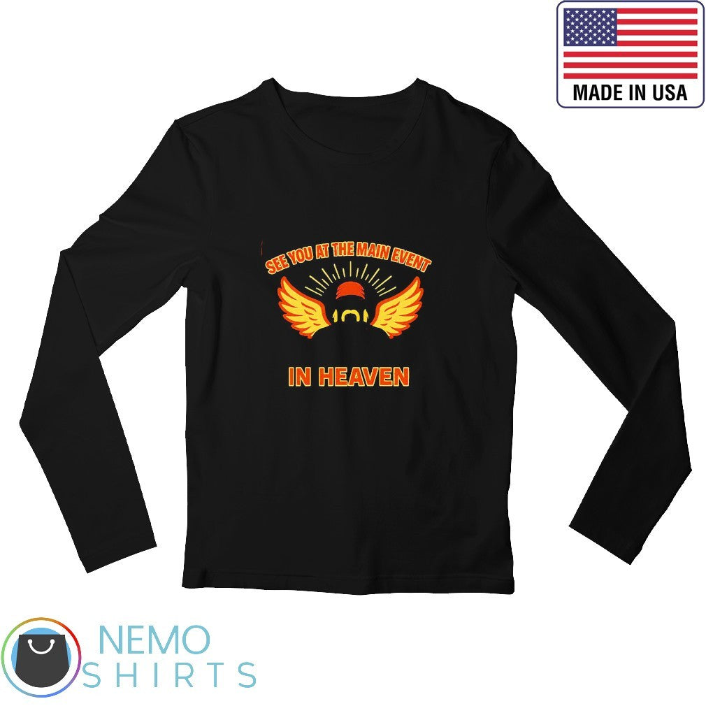 See you at the main event in heaven Hulk Hogan angel - Adult & Kids T-Shirts, Sweatshirts & Hoodies apparel design preview 3