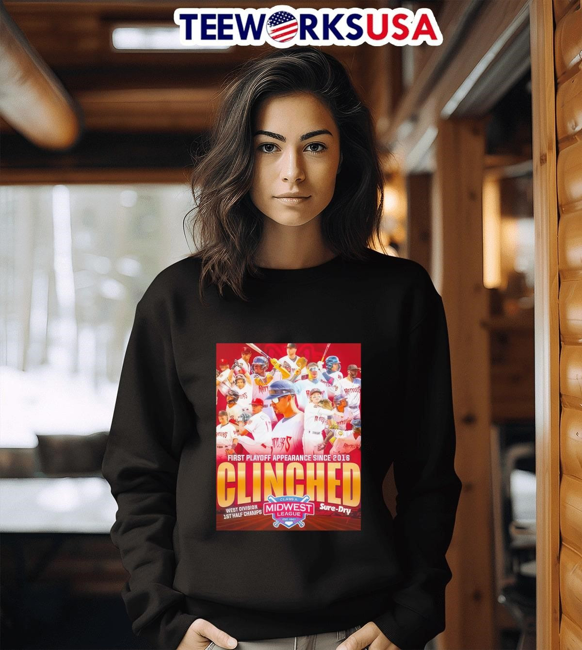 Wisconsin timber rattlers we're 1st half champs and - Adult & Kids T-Shirts, Sweatshirts & Hoodies apparel design preview 3