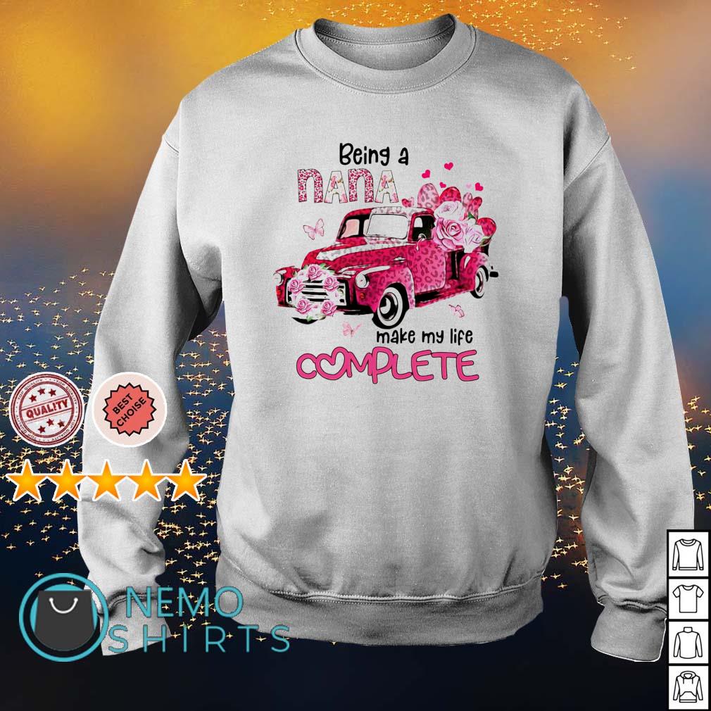 Being a Nana make my life complete Breast Cancer - Adult & Kids T-Shirts, Sweatshirts & Hoodies apparel design preview 4