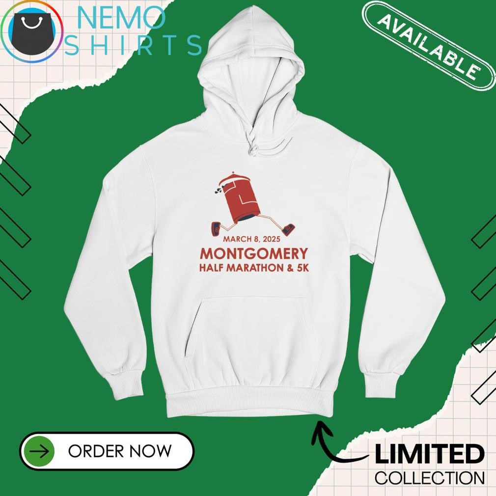 Montgomery half marathon and 5k March 8 2025 - Adult & Kids T-Shirts, Sweatshirts & Hoodies apparel design preview 2