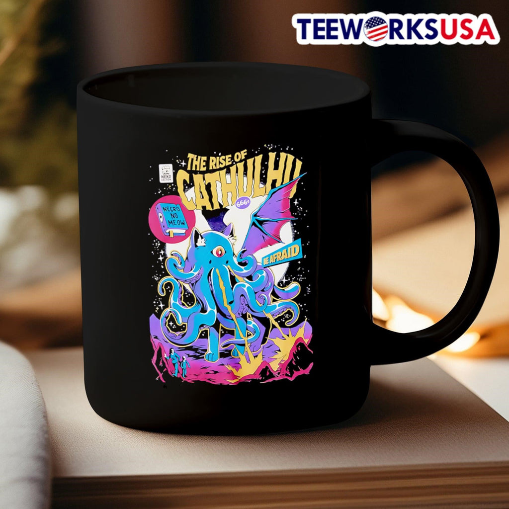 Rise Of Cathulhu Comic Book - Adult & Kids T-Shirts, Sweatshirts & Hoodies apparel design preview 3