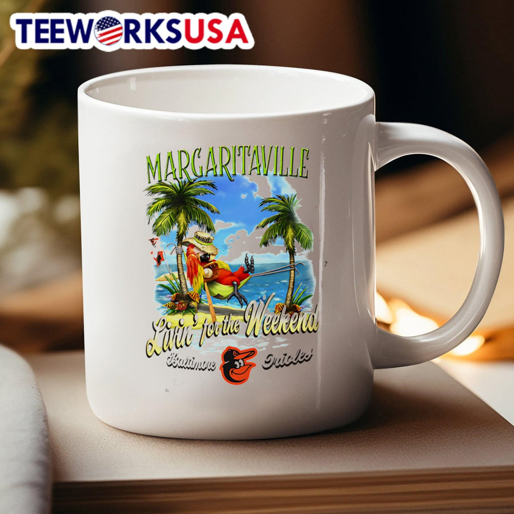Baltimore Orioles Margaritaville livin' for the - Adult & Kids T-Shirts, Sweatshirts & Hoodies apparel design preview 4
