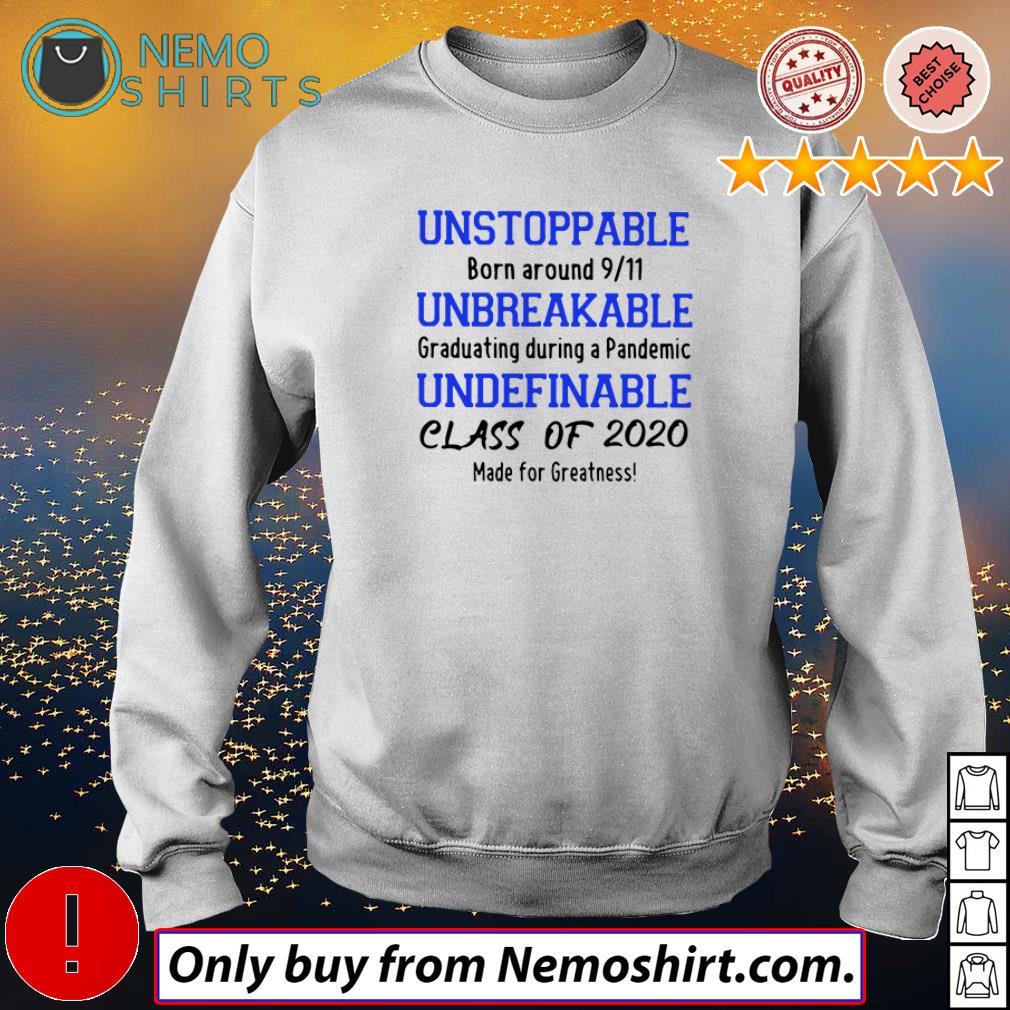 Unstoppable born around 9/11 unbreakable graduating - Adult & Kids T-Shirts, Sweatshirts & Hoodies apparel design preview 4