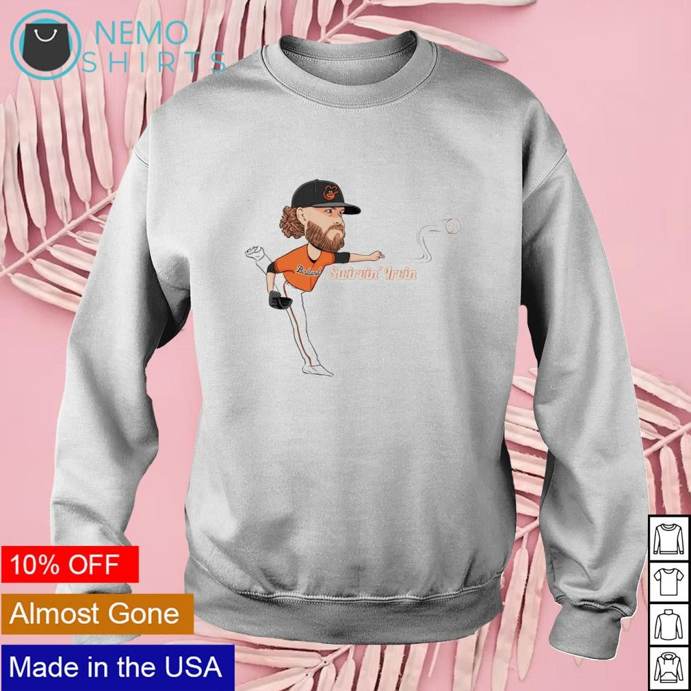 Swirvin' Irvin Baltimore Orioles pitcher - Adult & Kids T-Shirts, Sweatshirts & Hoodies product image 3
