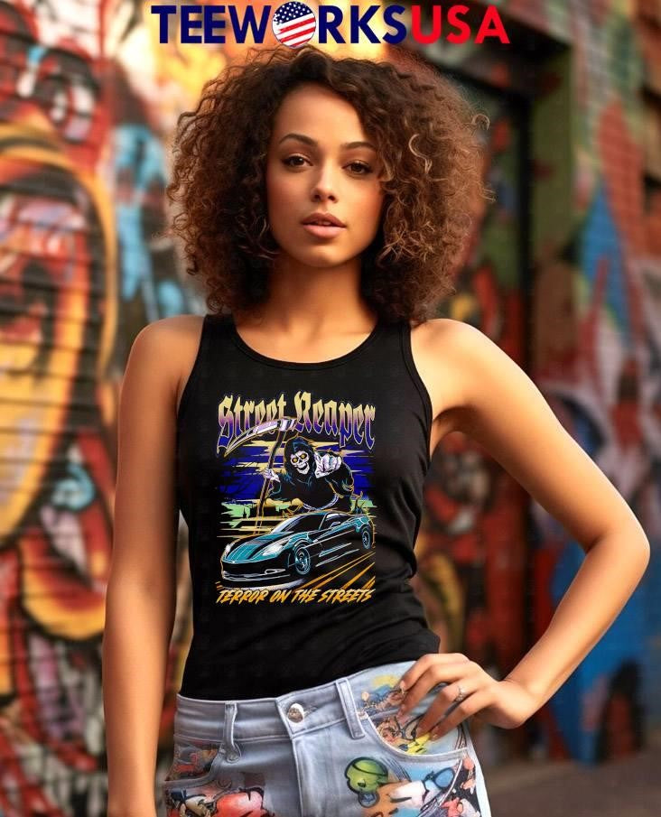 Street Reaper Grim Car Terror On The Streets - Adult & Kids T-Shirts, Sweatshirts & Hoodies apparel design preview 7