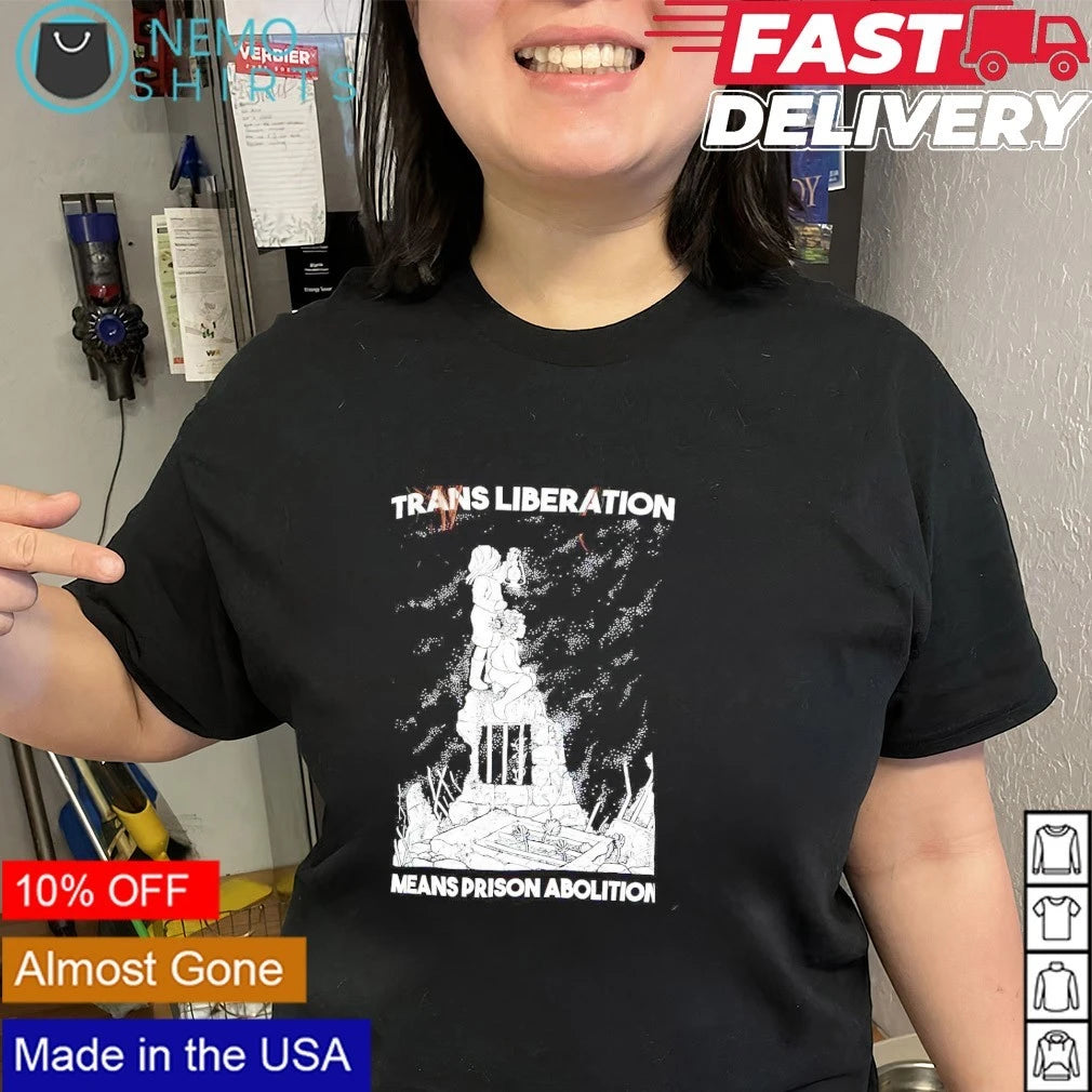 Trans Liberation Means Prison Abolition - Adult & Kids T-Shirts, Sweatshirts & Hoodies apparel design preview 2