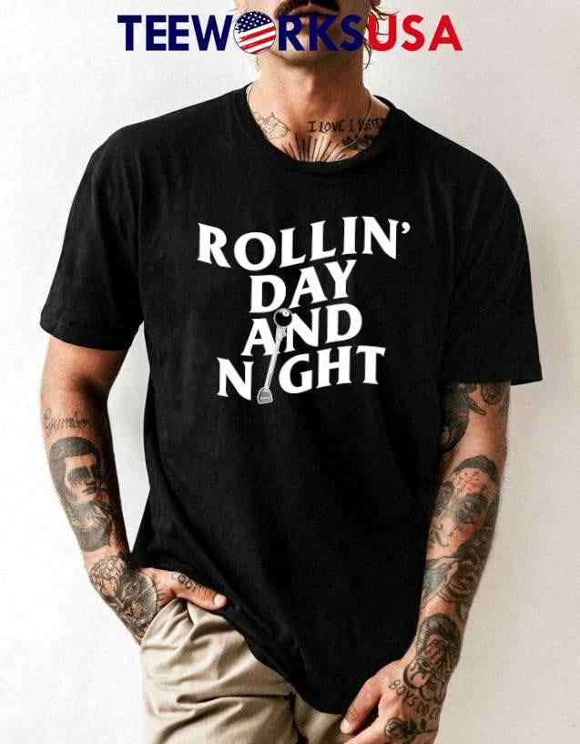 Rollin' Day and Night 8-Ball Gear Shifter - Adult & Kids T-Shirts, Sweatshirts & Hoodies apparel design preview 1