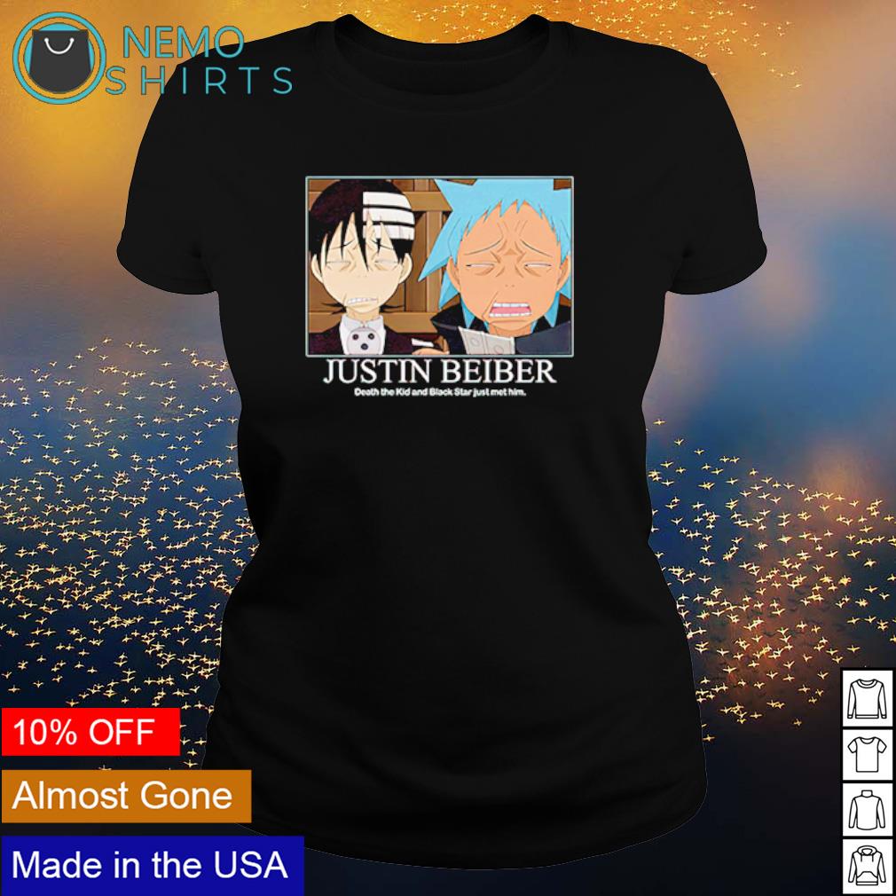 Justin Bieber death the kid and black star just met - Adult & Kids T-Shirts, Sweatshirts & Hoodies apparel design preview 3