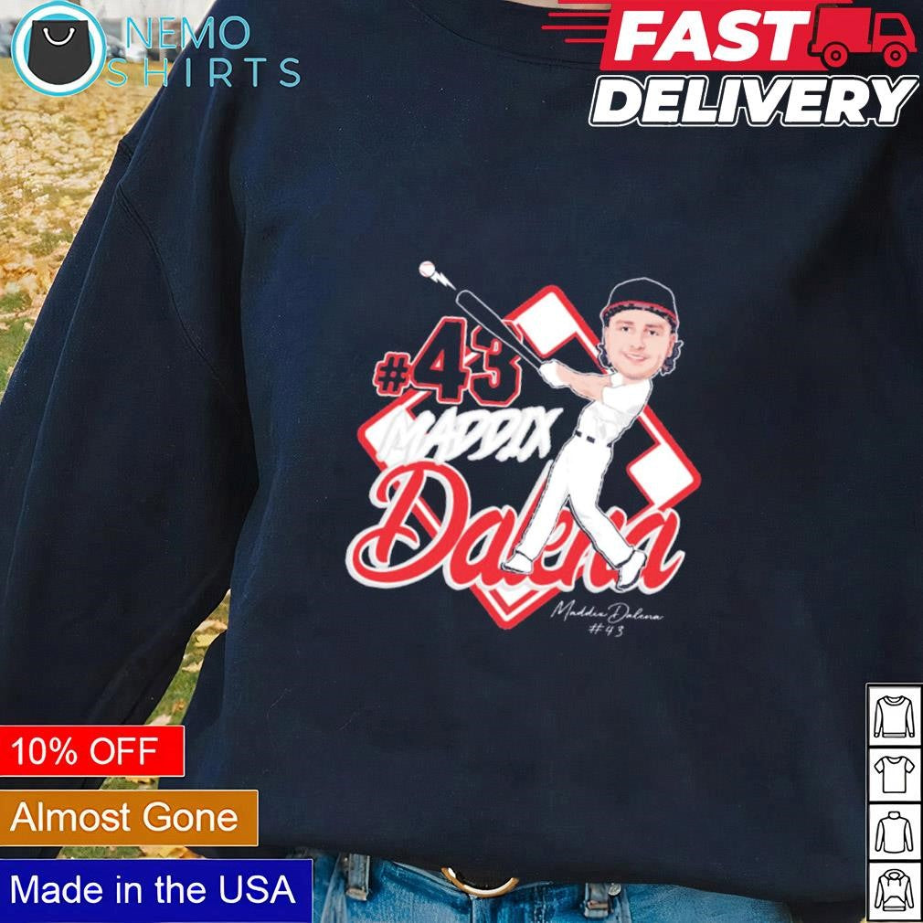 Maddix Dalena 43 Connecticut infielder signature - Adult & Kids T-Shirts, Sweatshirts & Hoodies apparel design preview 2