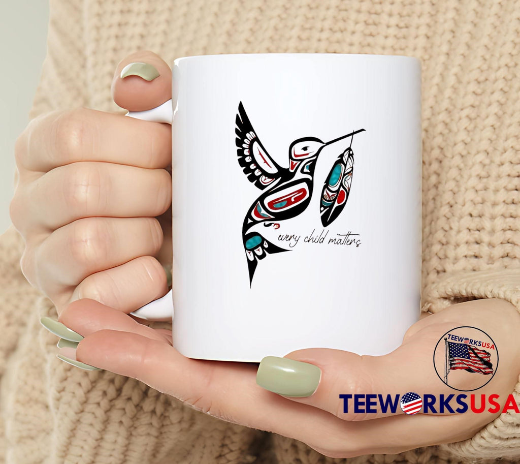 Every Child Matters Hummingbird with Feather Native - Adult & Kids T-Shirts, Sweatshirts & Hoodies apparel design preview 6