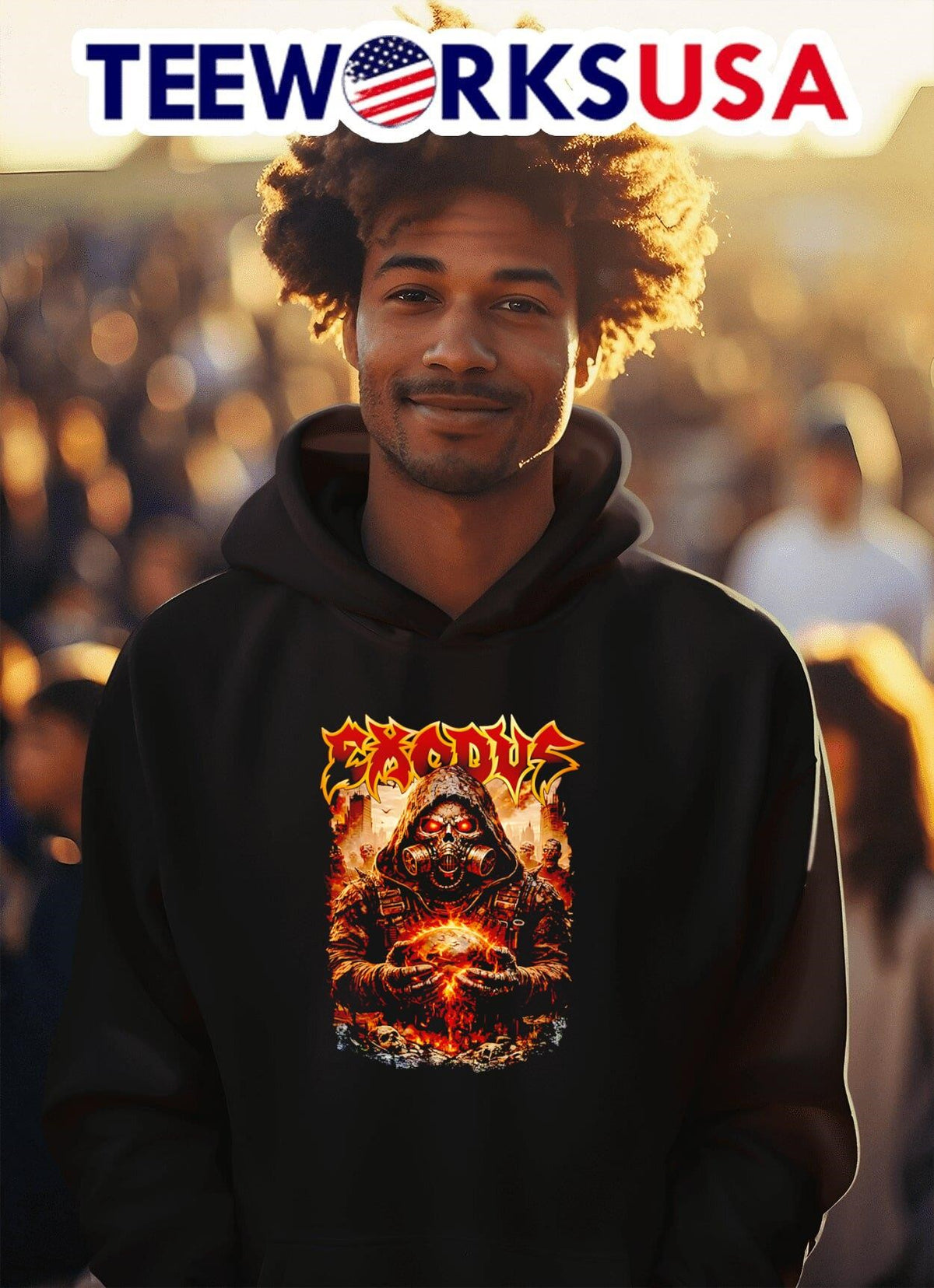 Exodus No Gods Masters Mercy - Adult & Kids T-Shirts, Sweatshirts & Hoodies apparel design preview 2