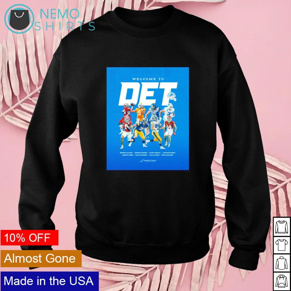 Welcome to the Pride Detroit Lions 2023 draft - Adult & Kids T-Shirts, Sweatshirts & Hoodies apparel design preview 3