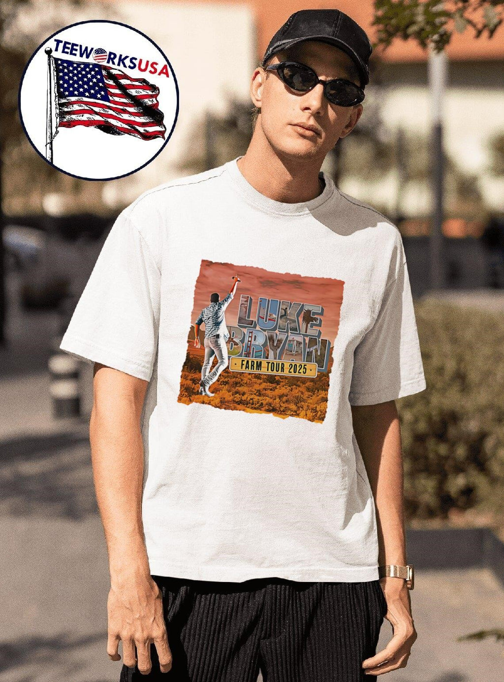 Luke Bryan 2025 Farm Tour - Adult & Kids T-Shirts, Sweatshirts & Hoodies apparel design preview 1