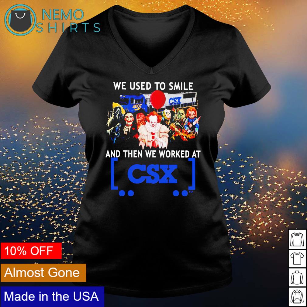 Horror Halloween we used to smile and then worked at - Adult & Kids T-Shirts, Sweatshirts & Hoodies apparel design preview 5