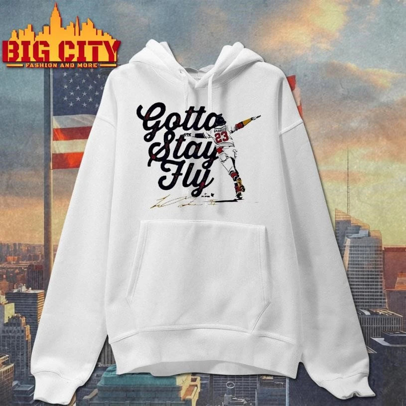 Michael Harris II Gotta Stay Fly Signature - Adult & Kids T-Shirts, Sweatshirts & Hoodies apparel design preview 2