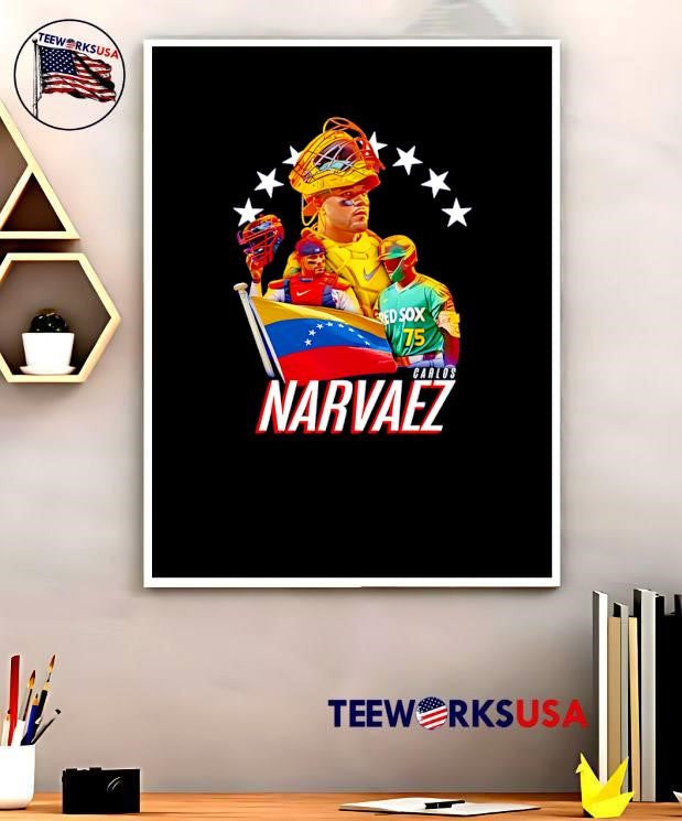 Carlos Narvaez Venezuelan Catcher Red Sox 75 - Adult & Kids T-Shirts, Sweatshirts & Hoodies apparel design preview 5